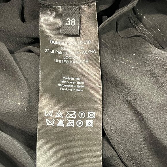 Dundas Silk Lurex Stripe Dress Women's Size XXS/XS (Italy 38) Flowing Kaftan NEW - Picture 12 of 16